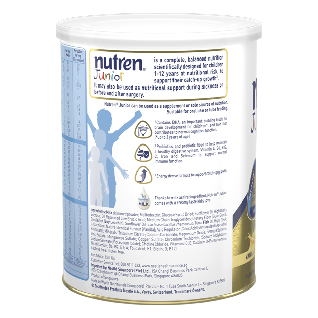 Nestlé Nutren Junior Powder ingredients