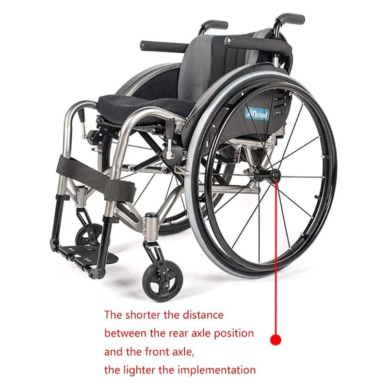 NISSIN Lightweight Active Wheelchair centre of gravity