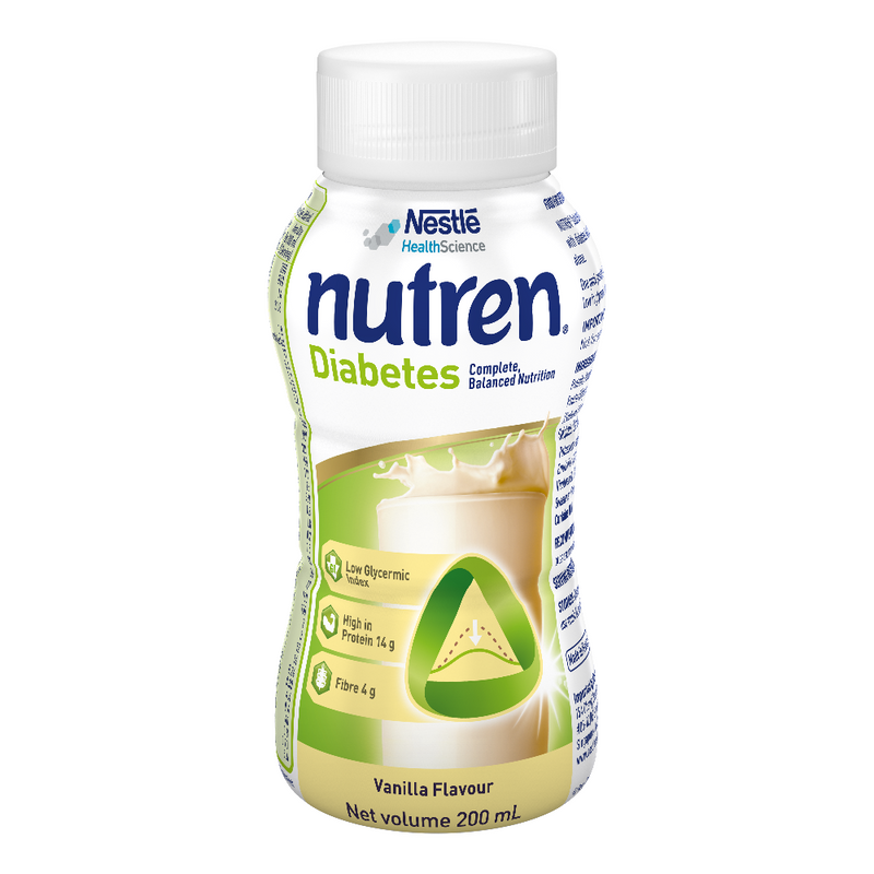 Nestlé Nutren Diabetes Vanilla 200ml (24 Bottles)