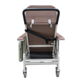 DNR Mobile Geriatric Chair with Drop Down Armrest rear view