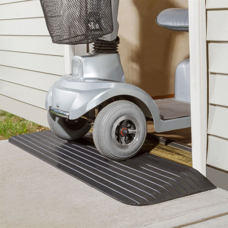 Rubber Threshold Ramp with powerchair
