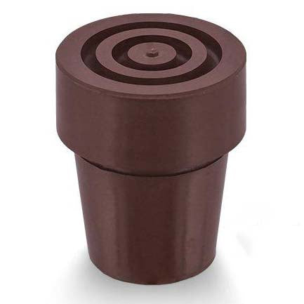 Rubber tip for walking stick (brown)