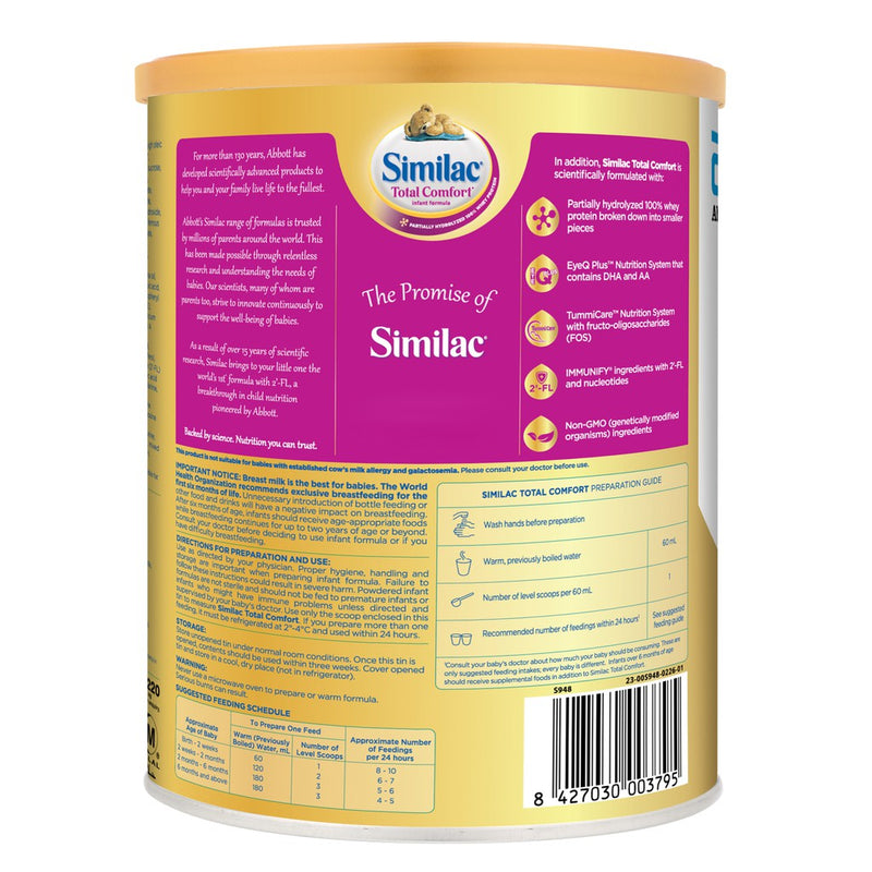 Similac Total Comfort Stage 1 Infant directions for preparation and use