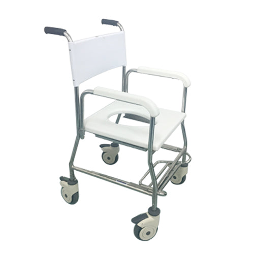 Commode S800 Stainless Steel Deluxe Commode - Dnr Wheels