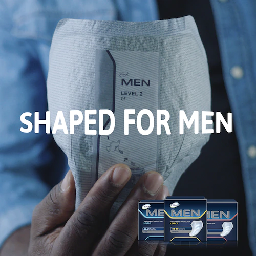 TENA Men Absorbent Protector Level 2 shaped for men