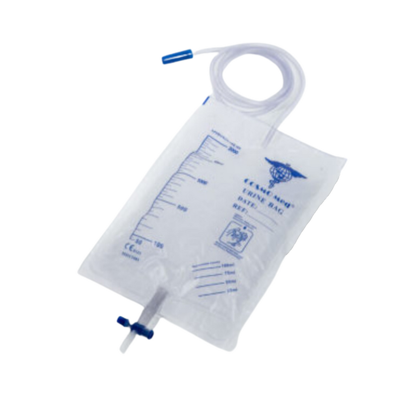 Cosmo Med Sterile Urine Bag 2000ml with 120cm Tubing