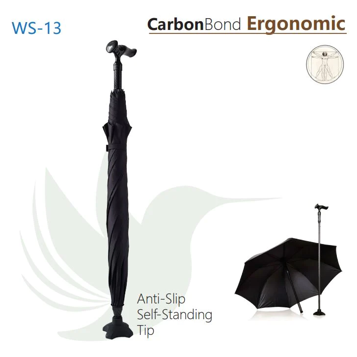 WS13 CarbonBond Smart Umbrella with Ergonomic Handle
