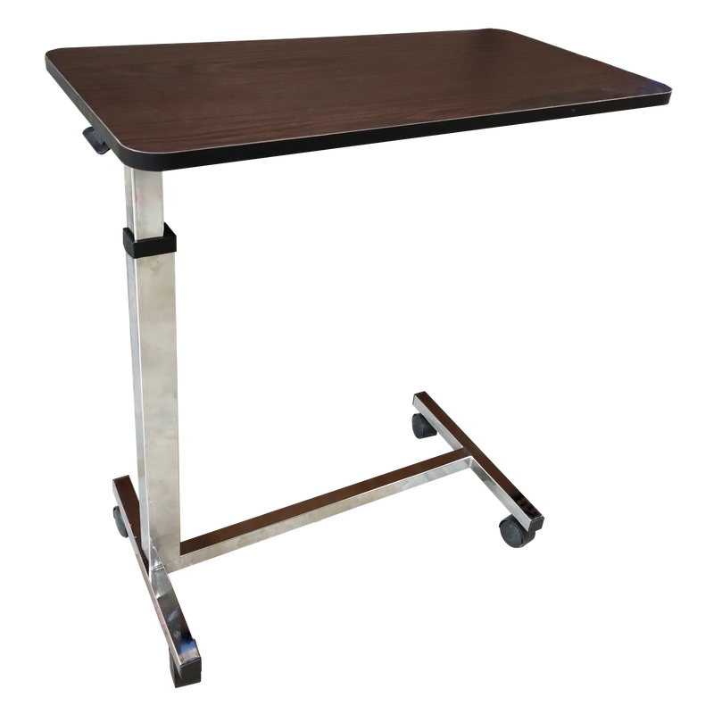 Wooden Overbed Table H Base full view