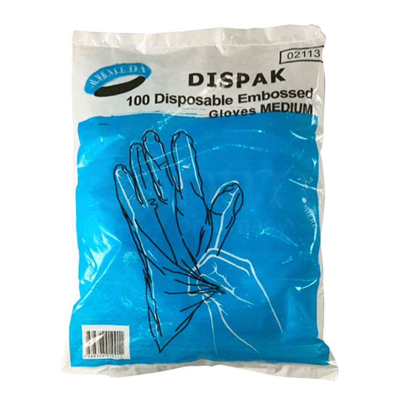 Ammeda Disposable Embossed Plastic Gloves