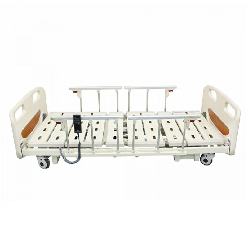 3 Functions Electric Hospital Bed Low Bed with 4 Side Rails - DNR WHEELS PTE LTD