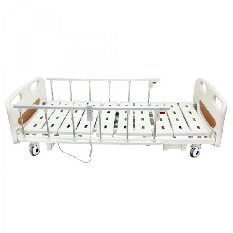 3 Functions Electric Hospital Bed Low Bed with Dual Side Rail - DNR WHEELS PTE LTD