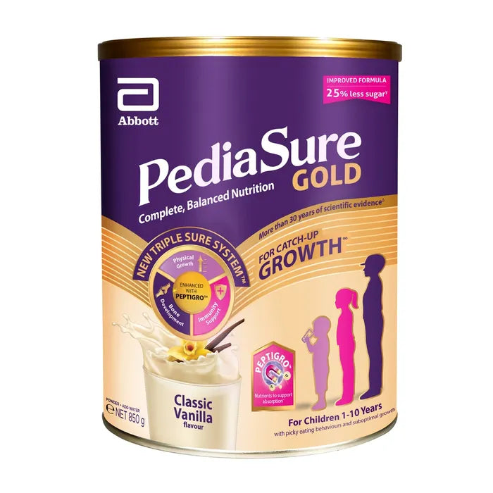 PediaSure® Gold w PeptiGro Vanilla 850g